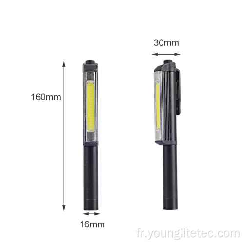 Lumière de réparation de stylo à LED en aluminium portable